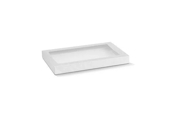 Tapered White Small Catering Tray & Lid (25x15x8cm)