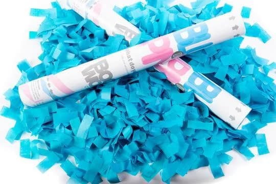 Blue Gender Reveal Confetti Cannon