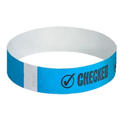 Checked Printed Wristbands - Box Of 1000