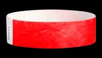 Neon Red Tyvek Wristbands - Pk 100