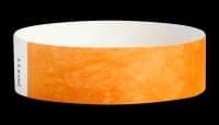 Neon Orange Tyvek Wristbands - Pack Of 100 Numbered