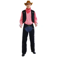 Cowboy Vest and Chaps Set Adult Costume