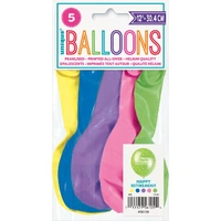 Happy Retirement Pearl Assorted 30cm Latex Balloons 5 Pack