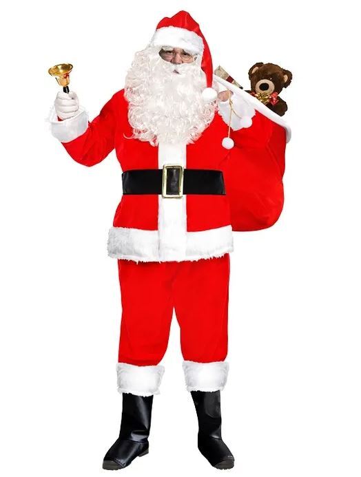 Deluxe 14 pc Santa Suit