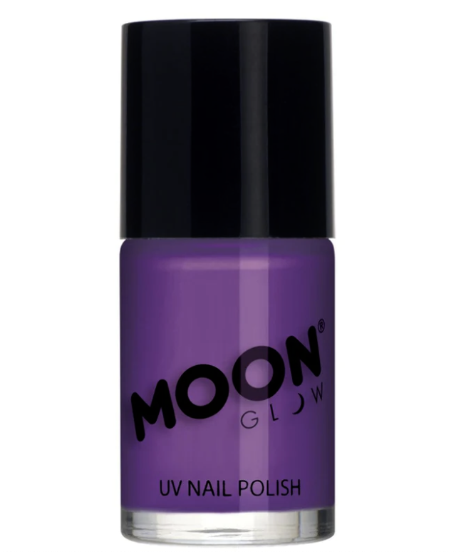 Intense Purple Moon Glow Neon UV Nail Polish