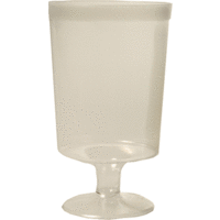 Clear Plastic Wine Goblets (175ml) - Pk 10