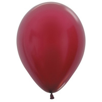 Metallic Burgundy Latex Balloons (30cm) - Pk 100