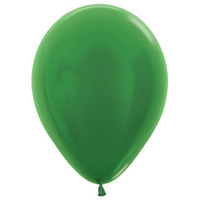 Metallic Emerald Green Latex Balloons (30cm) - Pk 100