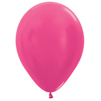 Metallic Fuchsia Latex Balloons (30cm) - Pk 100