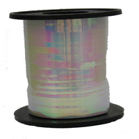 Iridiscent White Curling & Balloon Ribbon (225m)