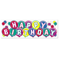 Happy Birthday Banner (1.5m x 23cm)*