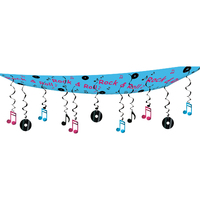 Rock & Roll Ceiling Decoration (3.7m Long)