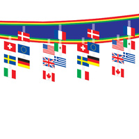 International Flag Ceiling Decoration (3.7m Long)