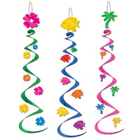 Luau Whirls - Pk 3 