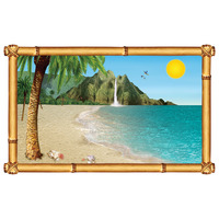 Tropical Beach Window Prop*