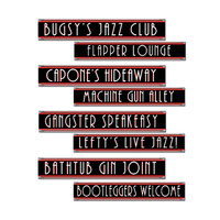 Gangster Street Sign Cutouts - Pk 4*