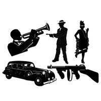 Gangster Silhouettes - Pk 5*