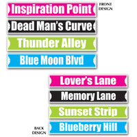 Rock & Roll Street Sign Cutouts - Pk 4***