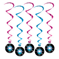 Rock & Roll Hanging Whirls - Pk 5