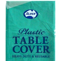 Green Round Tablecover Plastic