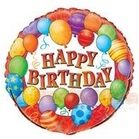 18" Happy Birthday Foil Balloon