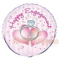 18" Happy Engagement Foil Balloon*