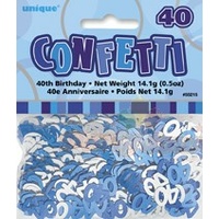 "40" Confetti Blue Glitz - 14g