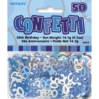 "50" Confetti Blue Glitz - 14g
