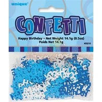 Happy Birthday" Confetti Blue Glitz - 14g