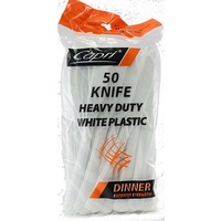 White Heavy Duty Knife - Pk 50