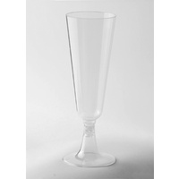 Plastic Champagne Flute (125ml)  - Pk10