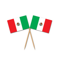Mexican Flag picks - Pk50