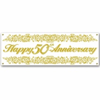 Happy 50th Anniversary Jumbo Banner