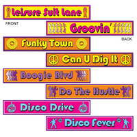 Disco  Street Signs - Pk4