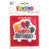 Happy Birthday Banner Candle
