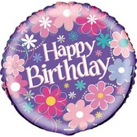 18in Birthday Blossom Foil Balloon