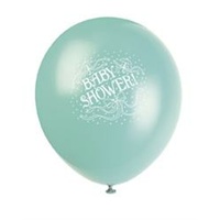 Printed Baby Shower Balloons - Pk 6