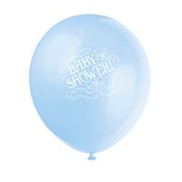 Printed Blue Baby Shower Balloons - Pk 6*