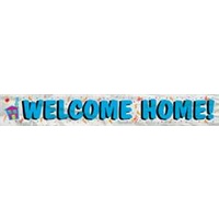 Welcome Home Foil Banner-12 ft
