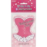 Bachelorette Invitations - Pk 8**