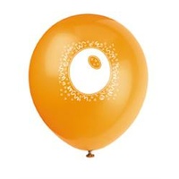 12in Number 0 Balloons Mixed  - Pk 6