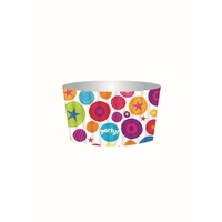 Cupcake Baking Cups with Toppers Bright Party- Pk 12