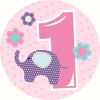 Age Badge- 1st Birthday Girl