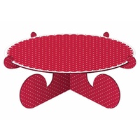 Cake Stand - Red and White