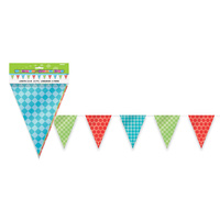Checkered Flag Banner - 3.6m Long