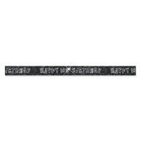 Happy 100th Birthday Glitz Black & Silver Foil Banner -3.6m*