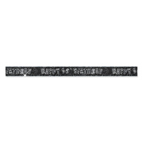 Happy 90th Birthday Glitz Black & Silver Foil Banner -3.6m*