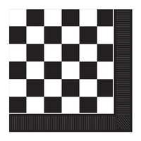 Checkered Luncheon Napkins 2-ply Pk 16