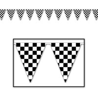 Checkered Pennant Banner 3.7m