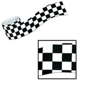 Checkered Crepe Streamer 30ft x 2.5in